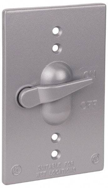 Thomas & Betts - Electrical Outlet Box Aluminum Switch Cover - Includes Gasket & Screw - Apex Tool & Supply