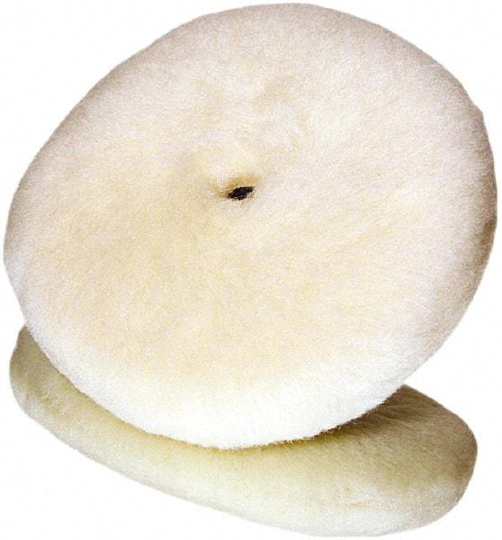 3M - 9" Diam Wool Buffing & Backing Pad - Quick Connect Attachment - Apex Tool & Supply