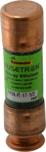 Cooper Bussmann - 125 VDC, 250 VAC, 17.5 Amp, Time Delay General Purpose Fuse - Fuse Holder Mount, 50.8mm OAL, 20 at DC, 200 (RMS) kA Rating, 9/16" Diam - Apex Tool & Supply