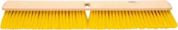 Weiler - 24" General Purpose Polypropylene Push Broom - 3" Bristle Length, Foam Block, Threaded Handle Connection, Handle Sold Separately - Apex Tool & Supply
