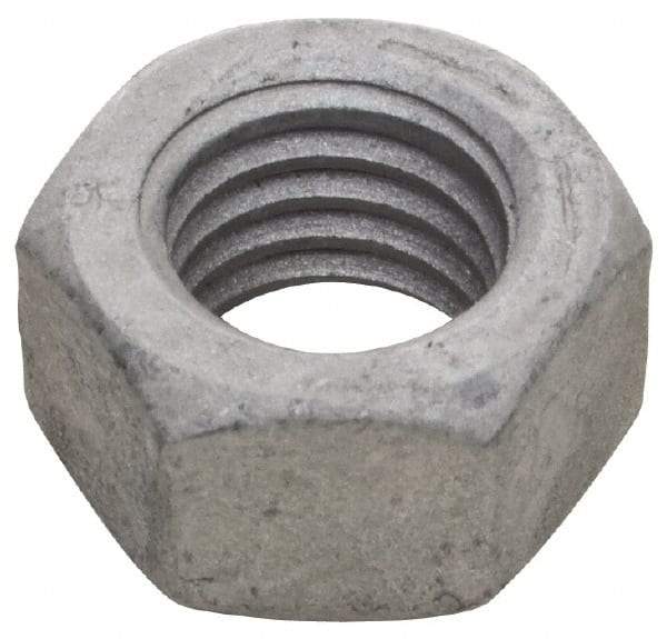 Armor Coat - 3/4-16 UNF Steel Right Hand Hex Nut - 1-1/8" Across Flats, 41/64" High, Armor Coat Finish - Apex Tool & Supply