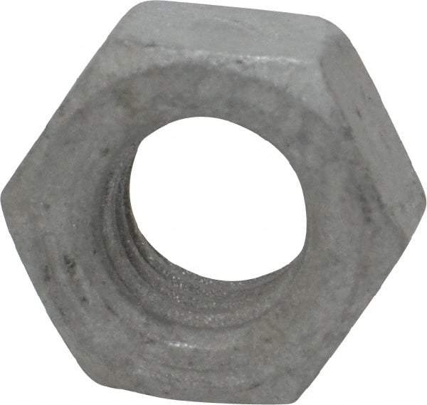 Armor Coat - 5/16-18 UNC Steel Right Hand Hex Nut - 1/2" Across Flats, 17/64" High, Armor Coat Finish - Apex Tool & Supply