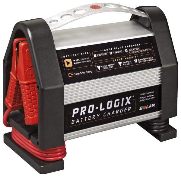 Solar - 12 Volt Pro-Logix Battery Charger - 8 Amps - Apex Tool & Supply