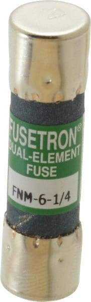 Cooper Bussmann - 250 VAC, 6.25 Amp, Time Delay General Purpose Fuse - Fuse Holder Mount, 1-1/2" OAL, 10 at 125 V kA Rating, 13/32" Diam - Apex Tool & Supply