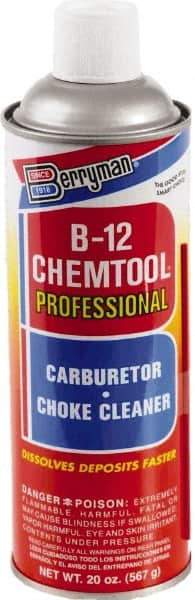 Berryman Products - Acetone Carburetor & Parts Cleaner - 20 oz Aerosol Can - Apex Tool & Supply