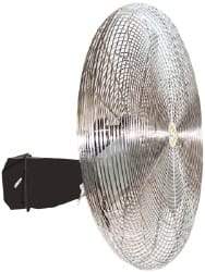Airmaster - 30" Blade, 7,794 Max CFM, Single Phase Oscillating Wall Mounting Fan - 3.2 Amps, 115 Volts, 3 Speed - Apex Tool & Supply
