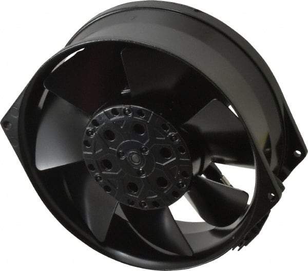 EBM Papst - 230 Volts, AC, 233 CFM, Round Tube Axial Fan - 0.2 Amp Rating, 5.91" High x 5.91" Wide x 2.17" Deep - Apex Tool & Supply