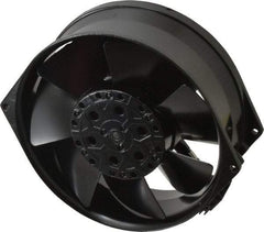 EBM Papst - 230 Volts, AC, 233 CFM, Round Tube Axial Fan - 0.2 Amp Rating, 5.91" High x 5.91" Wide x 2.17" Deep - Apex Tool & Supply