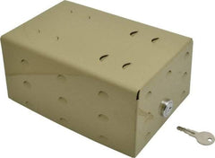 Value Collection - Plastic, Solid Steel Base Thermostat Guard - 5-3/8" Inside Width x 3-1/4" Inside Depth x 7-1/4" Inside Height - Apex Tool & Supply