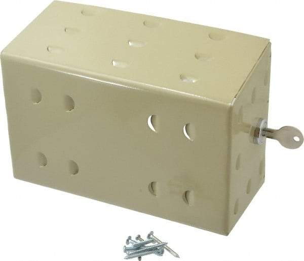 Value Collection - Steel Ring Base Thermostat Guard - 4-1/4" Inside Width x 3-9/16" Inside Depth x 6-3/4" Inside Height - Apex Tool & Supply