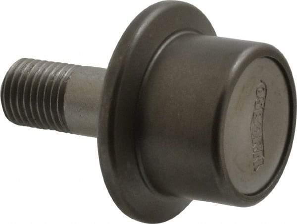 Osborn International - 1" Roller Diam x 25/32" Width, 7/16" Stud Diam x 1" Length, Flanged Concentric Stud Load Runner - Steel, 1/2" Thread Length, 7/16-20 Thread, 1-25/32" OAL, 225 Lb Dynamic Cap - Apex Tool & Supply