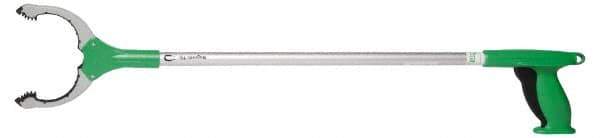 Unger - 36" Long Trash Pick Up Tool - Aluminum, Use for Bottles, Cans, Debris, Paper - Apex Tool & Supply