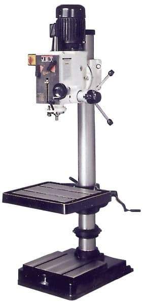 Jet - 20" Swing, Geared Head Drill Press - 12 Speed, 2 hp, Three Phase - Apex Tool & Supply