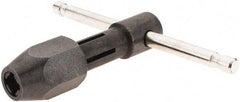 Irwin - 1/4 to 1/2" Tap Capacity, T Handle Tap Wrench - 5-1/4" Overall Length - Apex Tool & Supply