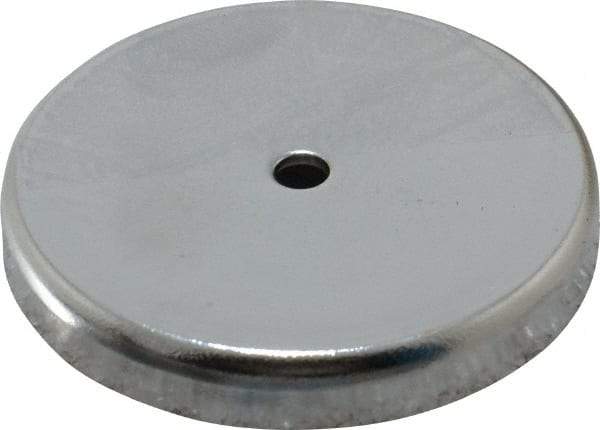 Mag-Mate - 2.03" Diam, 5/16" Cup Height, 5/16" Overall Height, 74 Lb Average Pull Force, 74 Lb Max Pull Force, Neodymium Rare Earth Cup Magnet - Through Hole Style, 3/16" Cup ID, 7/16" Magnet ID, Galvanized - Apex Tool & Supply