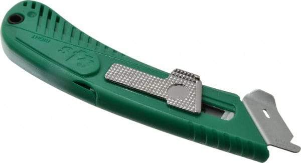 PHC - Springback Safety Cutter - 1-11/16" Steel Blade, Green ABS Handle, 1 Blade Included - Apex Tool & Supply