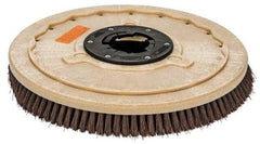 PRO-SOURCE - 20" Diam Stripping Brush - 20" Machine, 1-1/2" Trim Length, Black Pad, Silicone Carbide & Nylon - Apex Tool & Supply