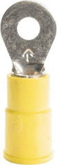 3M - 12-10 AWG Partially Insulated Crimp Connection Circular Ring Terminal - 5/16" Stud, 1.26" OAL x 0.54" Wide, Copper Contact - Apex Tool & Supply
