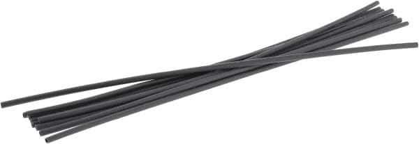 3M - 6" Long, 2:1, Polyolefin Heat Shrink Electrical Tubing - Black - Apex Tool & Supply