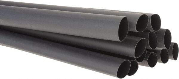 3M - 48" Long, 2:1, Polyolefin Heat Shrink Electrical Tubing - Black - Apex Tool & Supply