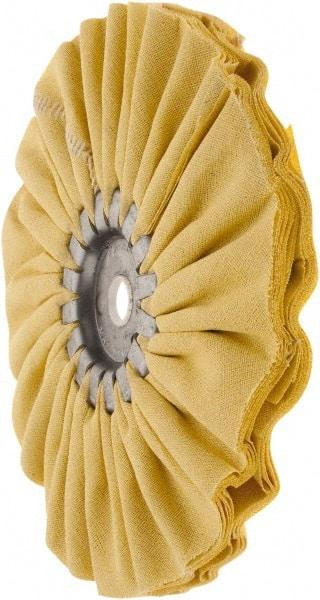 Made in USA - 7" Diam x 1/2" Thick Unmounted Buffing Wheel - 14 Ply, Bias Cut, 5/8" Arbor Hole - Apex Tool & Supply