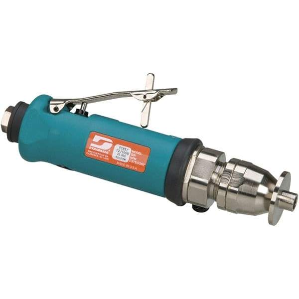 Dynabrade - 1/4 Inch Collet, 0.7 hp, 20,000 RPM Compact Router - 1/4 NPT Inlet, 90 psi Air Pressure, 38 CFM - Apex Tool & Supply