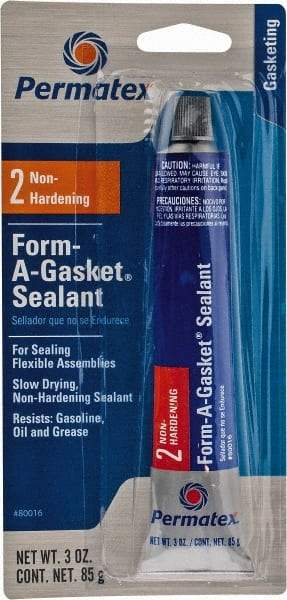 Permatex - 3 oz Gasket Sealant - -65 to 400°F, Black, Comes in Tube - Apex Tool & Supply