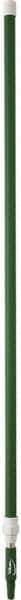 Vikan - 115 x 1-1/4" Aluminum Squeegee Handle - European Threaded Connection, Green, Telescoping - Apex Tool & Supply