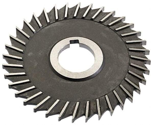 Value Collection - 3" Blade Diam x 1/16" Blade Thickness, 1" Hole, 32 Teeth, High Speed Steel Side Chip Saw - Straight Tooth, Arbor Connection, Right Hand Cut, Uncoated, with Keyway - Apex Tool & Supply