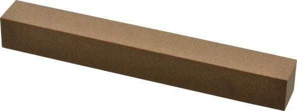 Made in USA - 6" Long x 3/4" Wide x 3/4" Thick, Aluminum Oxide Sharpening Stone - Square, Medium Grade - Apex Tool & Supply