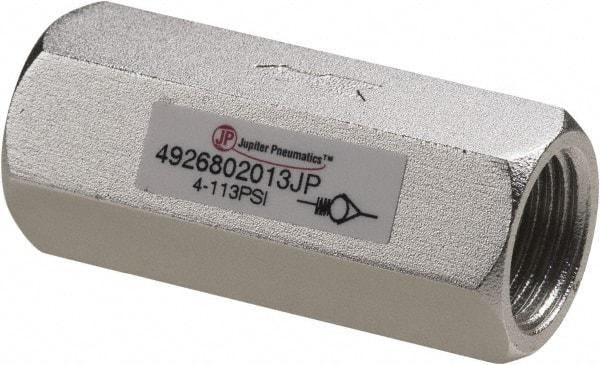 PRO-SOURCE - 3/8" Aluminum Check Valve - Inline, FNPT x FNPT - Apex Tool & Supply