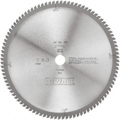 DeWALT - 12" Diam, 1" Arbor Hole Diam, 96 Tooth Wet & Dry Cut Saw Blade - Tungsten Carbide-Tipped, Standard Round Arbor - Apex Tool & Supply