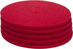 PRO-SOURCE - Polishing Pad - 20" Machine, Red Pad, Polyester - Apex Tool & Supply