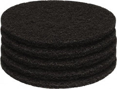PRO-SOURCE - Stripping Pad - 13" Machine, Black Pad, Polyester - Apex Tool & Supply