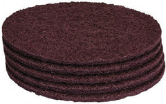 PRO-SOURCE - Stripping Pad - 19" Machine, Maroon Pad, Polyester - Apex Tool & Supply