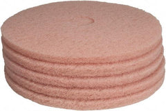 PRO-SOURCE - Polishing Pad - 20" Machine, Pink Pad, Polyester - Apex Tool & Supply