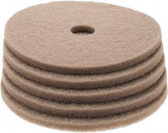 PRO-SOURCE - Polishing Pad - 20" Machine, Tan Pad, Polyester - Apex Tool & Supply