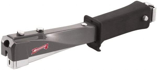 Arrow - Manual Hammer Tacker - 1/4, 5/16, 3/8" Staples, Gray & Black, Steel - Apex Tool & Supply