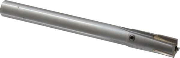 Made in USA - 7/16" Diam, 3/8" Shank, Diam, 3 Flutes, Straight Shank, Interchangeable Pilot Counterbore - Apex Tool & Supply