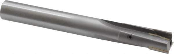 Made in USA - 9/16" Diam, 1/2" Shank, Diam, 3 Flutes, Straight Shank, Interchangeable Pilot Counterbore - 4-5/16" OAL, Bright Finish, Carbide-Tipped - Apex Tool & Supply