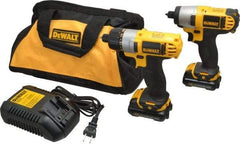 DeWALT - 12 Volt Cordless Tool Combination Kit - Includes 1/4" Impact Driver & 1/4" Screwdriver, Lithium-Ion Battery Included - Apex Tool & Supply
