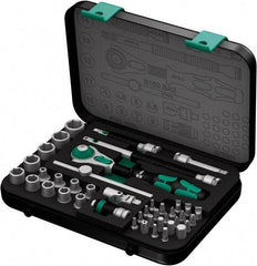Wera - 42 Piece 1/4" Drive Socket & Bit Set - Comes in Molded Steel Case with High Density Foam Insert - Apex Tool & Supply