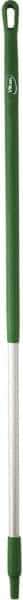 Vikan - 51 x 1-1/4" Aluminum Squeegee Handle - European Threaded Connection, Green - Apex Tool & Supply