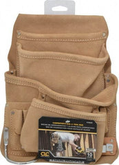 CLC - 10 Pocket Holster - Leather, Yellow, 10" Wide x 12" High - Apex Tool & Supply