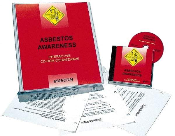 Marcom - Asbestos Awareness, Multimedia Training Kit - 45 min Run Time CD-ROM, English & Spanish - Apex Tool & Supply