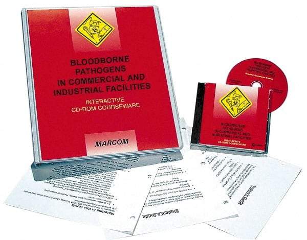 Marcom - Bloodborne Pathogens in Commercial and Industrial Facilities, Multimedia Training Kit - 45 min Run Time CD-ROM, English & Spanish - Apex Tool & Supply