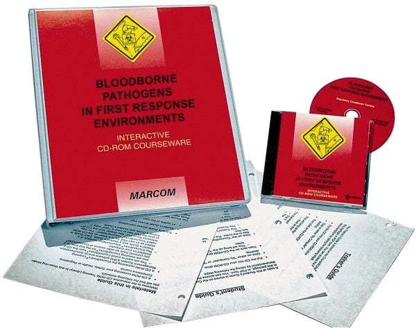 Marcom - Bloodborne Pathogens in First Response Environments, Multimedia Training Kit - 45 min Run Time CD-ROM, English & Spanish - Apex Tool & Supply