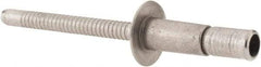RivetKing - Size 64 Dome Head Stainless Steel Structural with Locking Stem Blind Rivet - Stainless Steel Mandrel, 0.062" to 0.27" Grip, 0.4" Head Diam, 0.194" to 0.204" Hole Diam, 0.416" Length Under Head, 3/16" Body Diam - Apex Tool & Supply