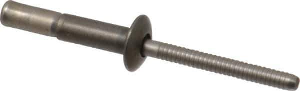 RivetKing - Size 67 Dome Head Stainless Steel Structural with Locking Stem Blind Rivet - Stainless Steel Mandrel, 0.062" to 0.437" Grip, 0.4" Head Diam, 0.194" to 0.204" Hole Diam, 0.577" Length Under Head, 3/16" Body Diam - Apex Tool & Supply