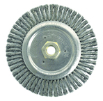 6" Root Pass Brush - .020 Steel Wire; 5/8-11 Dbl-Hex Nut - Dually Weld Cleaning Brush - Apex Tool & Supply